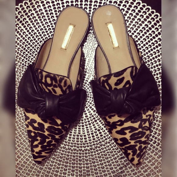 Louis et Cie Cow Fur Flats - Picture 1 of 1